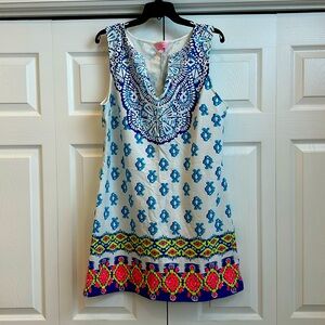 XL Lilly Pulitzer sleeveless notch neck dresss